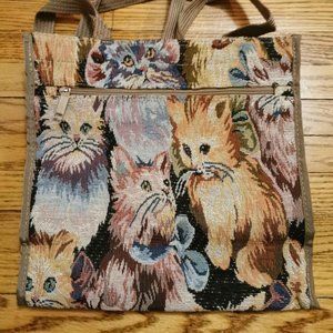 Tapestry 'Cat' Handbag NWOT